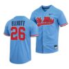 Ole Miss Rebels Hayden Leatherwood College Baseball Jersey Blue