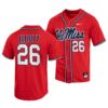 Ole Miss Rebels Hayden Leatherwood College Baseball Jersey White