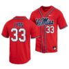 Ole Miss Rebels Kevin Graham College Baseball Jersey White