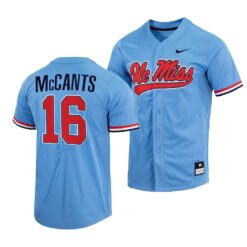 Ole Miss Rebels TJ McCants College Baseball Jersey Blue