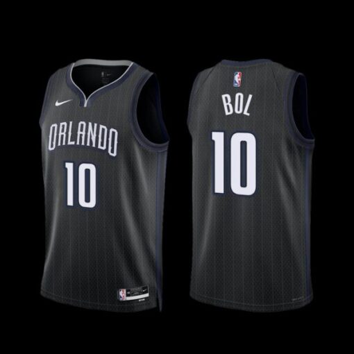 Orlando Magic Bol Bol 2022-23 Black City Edition Jersey