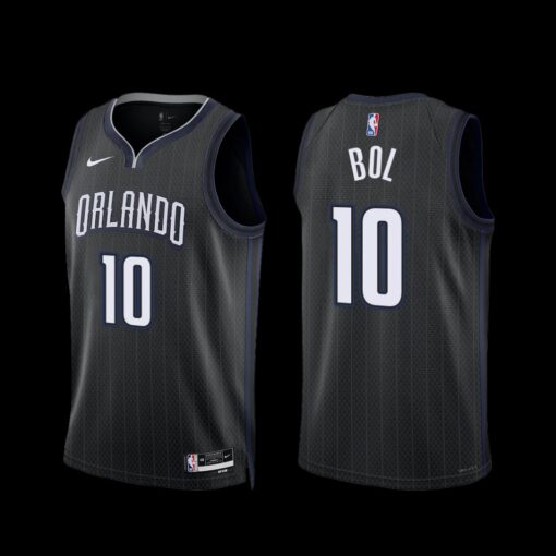 Orlando Magic Bol Bol 2022-23 Black City Edition Jersey