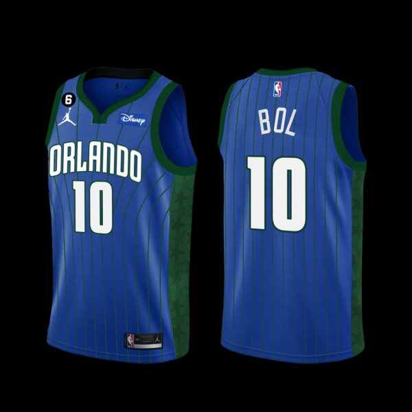 Orlando Magic Bol Bol 2022-23 Statement Edition Jersey Blue Orlando Magic Bol Bol 2022-23 Statement Edition Jersey Blue