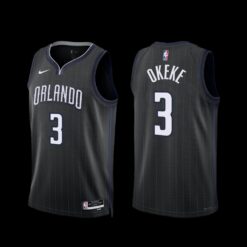 Orlando Magic Chuma Okeke 2022-23 Black City Edition Jersey