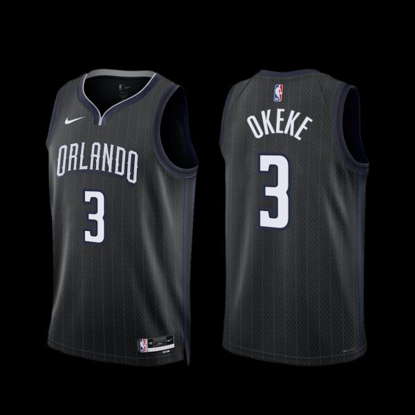 Orlando Magic Chuma Okeke 2022-23 Black City Edition Jersey Orlando Magic Chuma Okeke 2022-23 Black City Edition Jersey