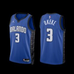 Orlando Magic Chuma Okeke 2022-23 Blue Statement Edition Jersey