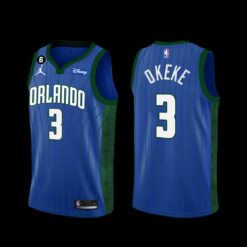 Orlando Magic Chuma Okeke 2022-23 Statement Edition Jersey Blue