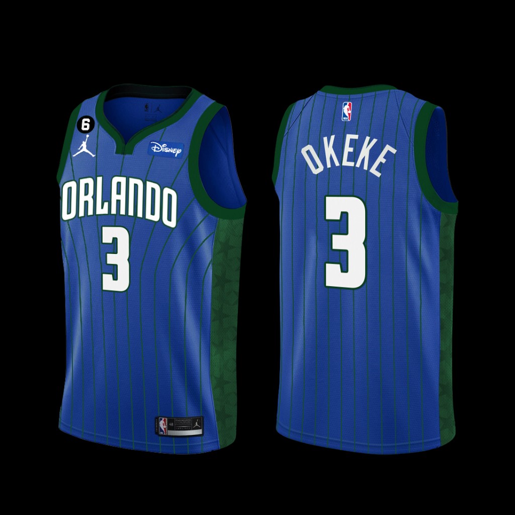 Orlando Magic Chuma Okeke 2022-23 Statement Edition Jersey Blue Orlando Magic Chuma Okeke 2022-23 Statement Edition Jersey Blue