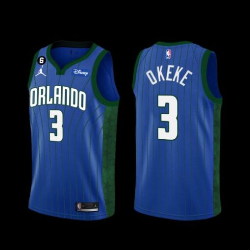 Orlando Magic Chuma Okeke 2022-23 Statement Edition Jersey Blue