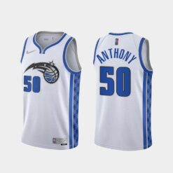Orlando Magic Cole Anthony 2021 Earned White Jersey