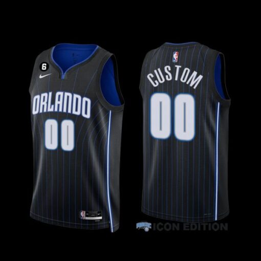 Orlando Magic Custom 2022-23 Icon Edition Jersey Black