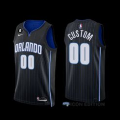 Orlando Magic Custom 2022-23 Icon Edition Jersey Black