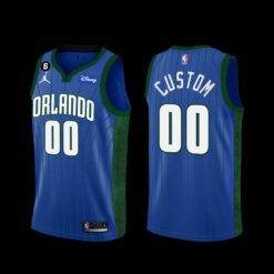 Orlando Magic Custom 2022-23 Statement Edition Jersey Blue