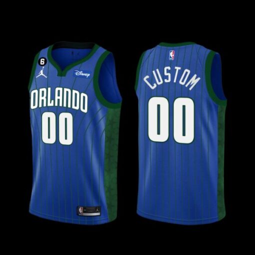 Orlando Magic Custom 2022-23 Statement Edition Jersey Blue