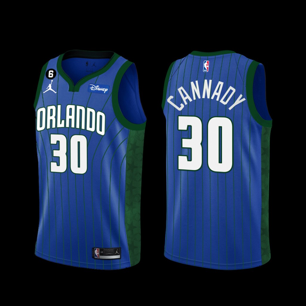 Orlando Magic Devin Cannady 2022-23 Statement Edition Jersey Blue Orlando Magic Devin Cannady 2022-23 Statement Edition Jersey Blue