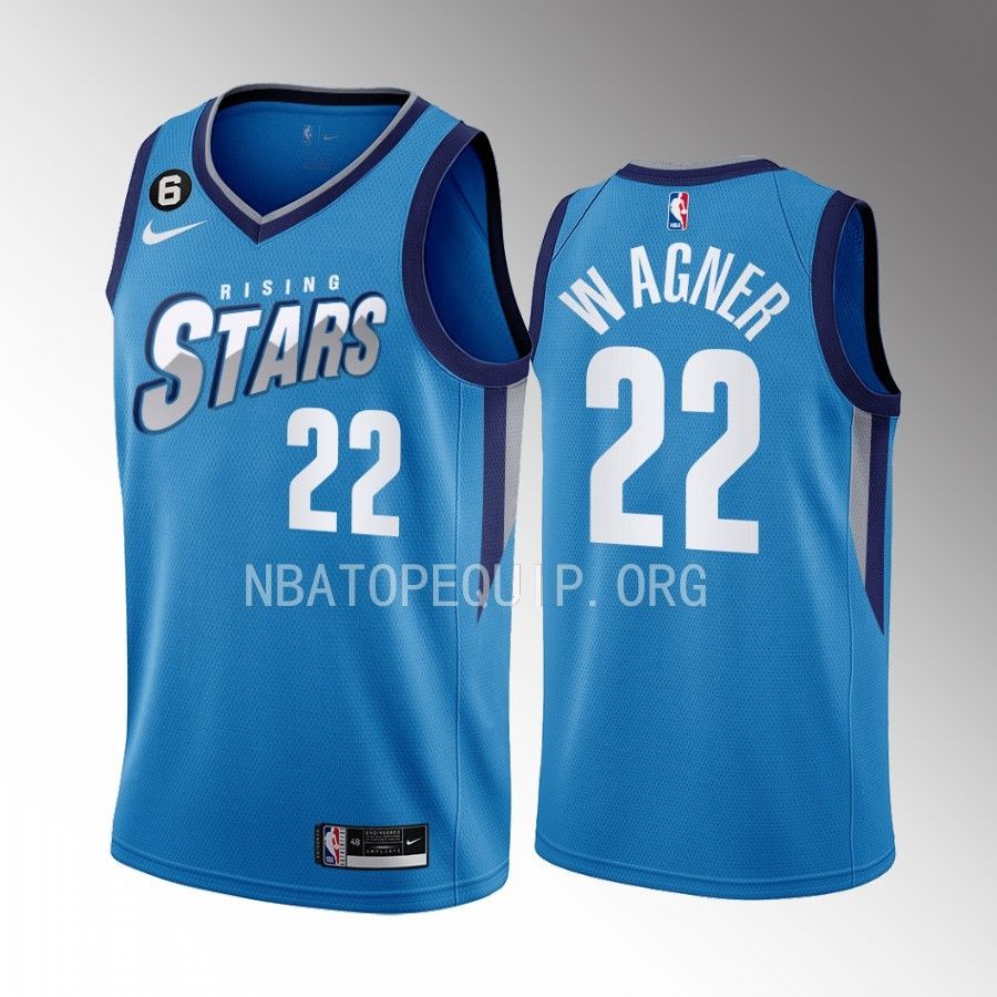 Orlando Magic Franz Wagner 2023 NBA Rising Stars Blue Jersey Orlando Magic Franz Wagner 2023 NBA Rising Stars Blue Jersey