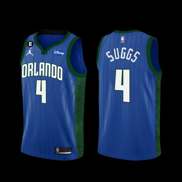 Orlando Magic Jalen Suggs 2022-23 Statement Edition Jersey Blue Orlando Magic Jalen Suggs 2022-23 Statement Edition Jersey Blue