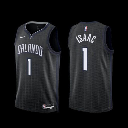 Orlando Magic Jonathan Isaac 2022-23 Black City Edition Jersey