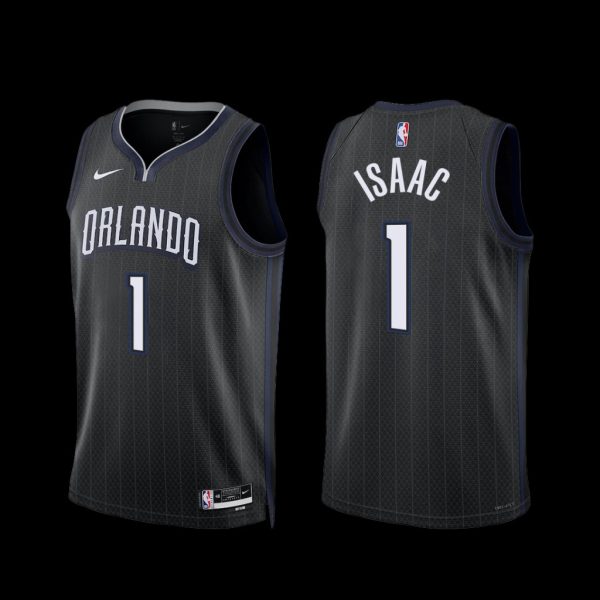 Orlando Magic Jonathan Isaac 2022-23 Black City Edition Jersey Orlando Magic Jonathan Isaac 2022-23 Black City Edition Jersey