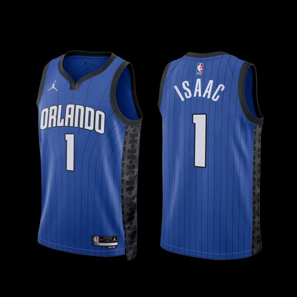 Orlando Magic Jonathan Isaac 2022-23 Blue Statement Edition Jersey Orlando Magic Jonathan Isaac 2022-23 Blue Statement Edition Jersey