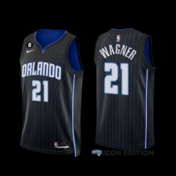 Orlando Magic Moritz Wagner 2022-23 Icon Edition Jersey Black