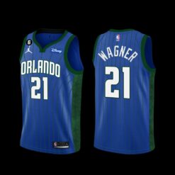 Orlando Magic Moritz Wagner 2022-23 Statement Edition Jersey Blue