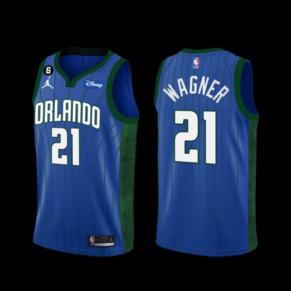 Orlando Magic Moritz Wagner 2022-23 Statement Edition Jersey Blue Orlando Magic Moritz Wagner 2022-23 Statement Edition Jersey Blue