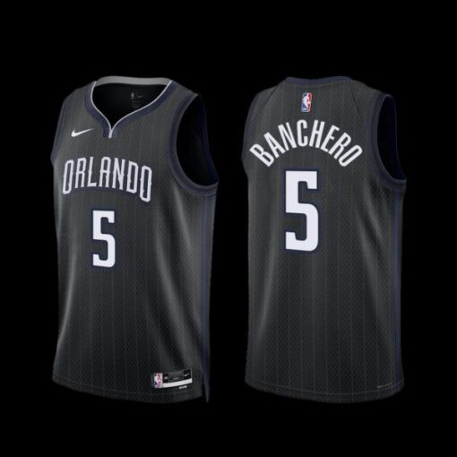 Orlando Magic Paolo Banchero 2022-23 Black City Edition Jersey