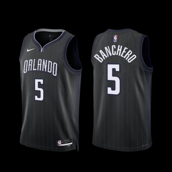 Orlando Magic Paolo Banchero 2022-23 Black City Edition Jersey Orlando Magic Paolo Banchero 2022-23 Black City Edition Jersey