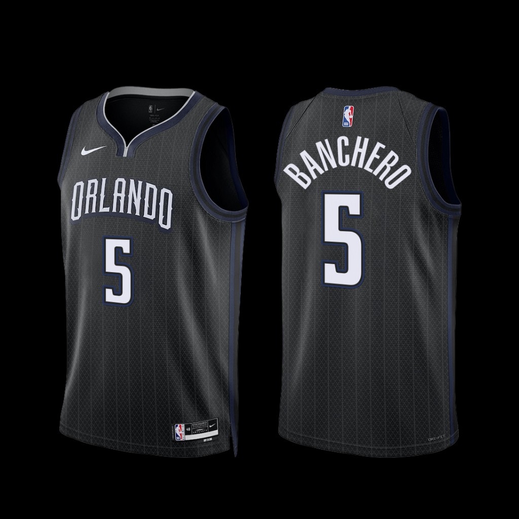 Orlando Magic Paolo Banchero 2022-23 Black City Edition Jersey Orlando Magic Paolo Banchero 2022-23 Black City Edition Jersey