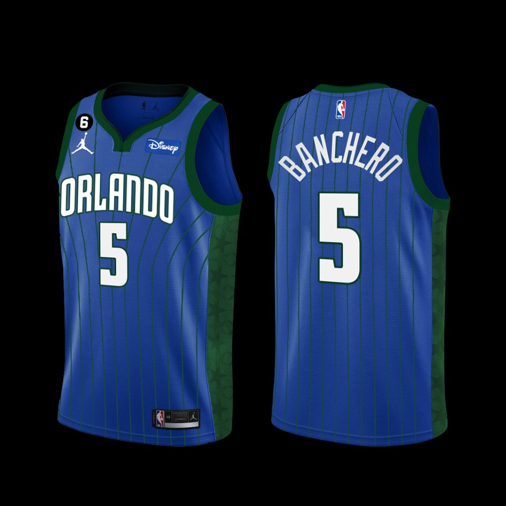 Orlando Magic Paolo Banchero 2022-23 Statement Edition Jersey Blue Orlando Magic Paolo Banchero 2022-23 Statement Edition Jersey Blue