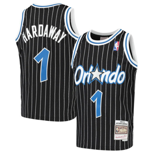 Orlando Magic Penny Hardaway Black Throwback Jersey