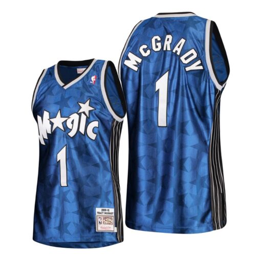 Orlando Magic Tracy McGrady Blue Stars Throwback Jersey