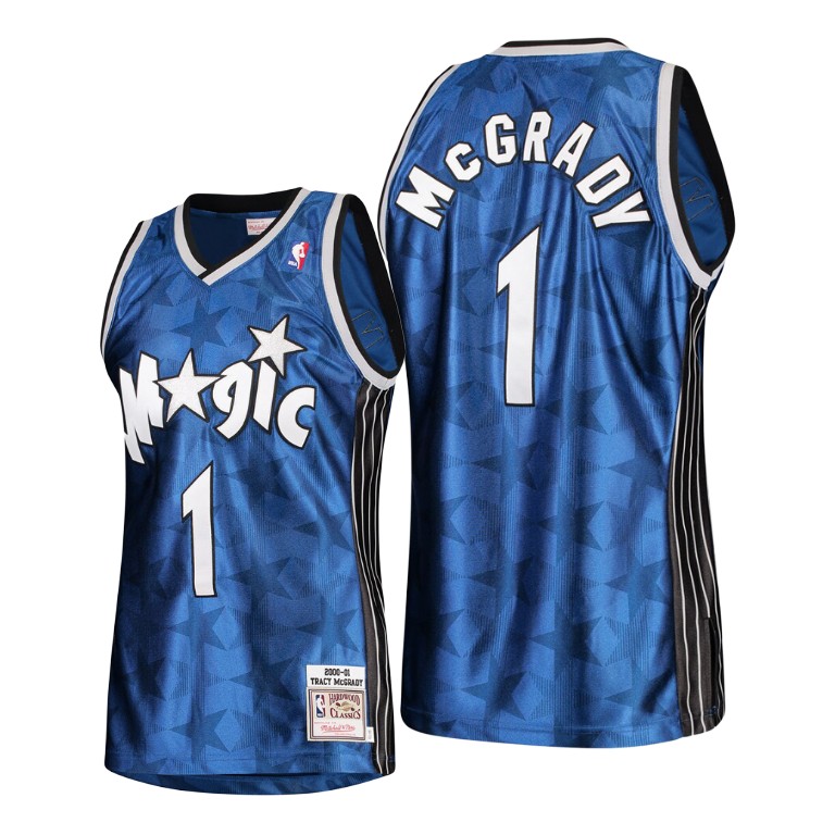 Orlando Magic Tracy McGrady Blue Stars Throwback Jersey Orlando Magic Tracy McGrady Blue Stars Throwback Jersey