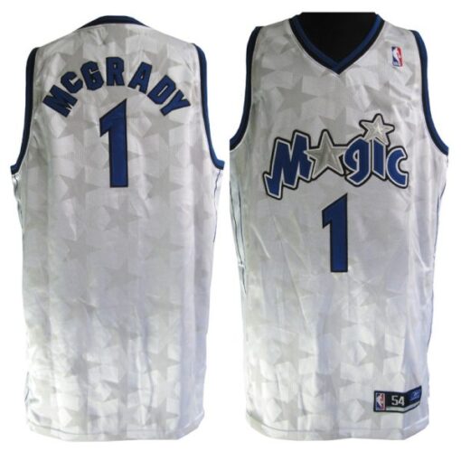 Orlando Magic Tracy McGrady White Stars Throwback Jersey