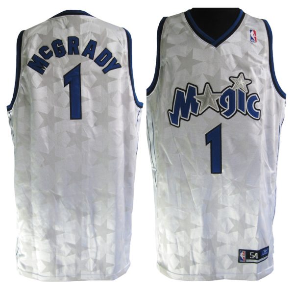 Orlando Magic Tracy McGrady White Stars Throwback Jersey Orlando Magic Tracy McGrady White Stars Throwback Jersey