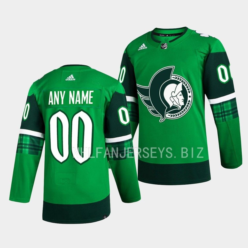Ottawa Senators Custom 2023 St. Patricks Day Green Jersey Ottawa Senators Custom 2023 St. Patricks Day Green Jersey