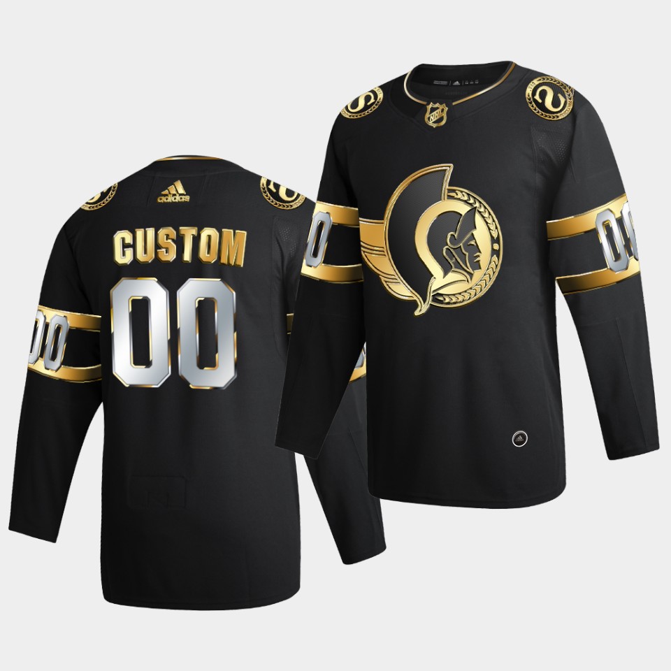 Ottawa Senators Custom Golden Edition Limited Black Jersey Ottawa Senators Custom Golden Edition Limited Black Jersey