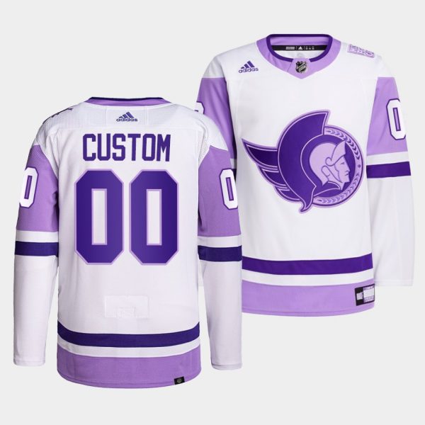 Ottawa Senators Custom HockeyFightsCancer White Jersey Ottawa Senators Custom HockeyFightsCancer White Jersey