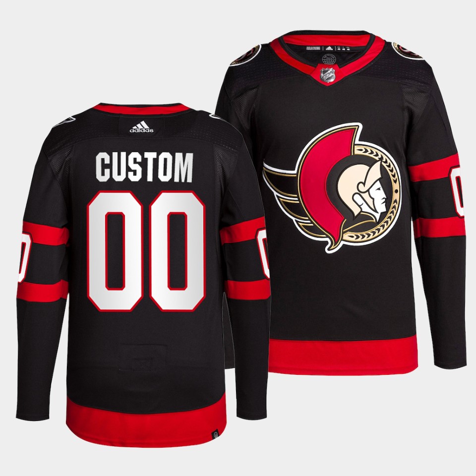 Ottawa Senators Custom Home Black Jersey Ottawa Senators Custom Home Black Jersey