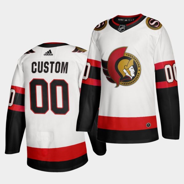Ottawa Senators Custom Road White Jersey Ottawa Senators Custom Road White Jersey