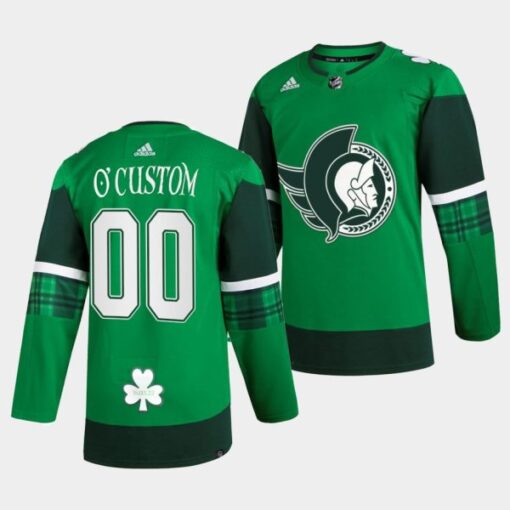 Ottawa Senators Custom St. Patrick Green Jersey