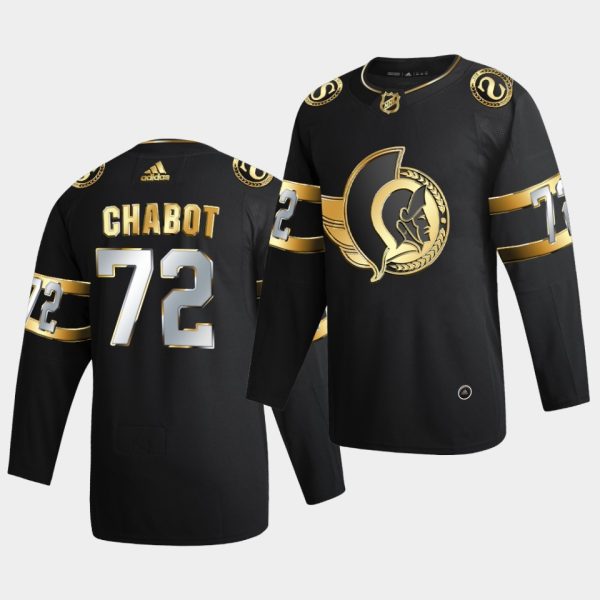 Ottawa Senators Thomas Chabot 2020-21 Golden Edition Limited Black Jersey Ottawa Senators Thomas Chabot 2020-21 Golden Edition Limited Black Jersey