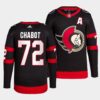 Ottawa Senators Thomas Chabot Home 2020-21 Black Vintage 2-D logo Jersey