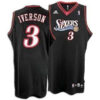 Philadelphia 76ers Allen Iverson Blue Red Throwback Jersey
