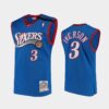 Philadelphia 76ers Allen Iverson Blue Red Throwback Jersey