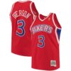 Philadelphia 76ers Allen Iverson Blue Red Throwback Jersey