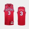Philadelphia 76ers Allen Iverson Red 1996-97 Throwback Jersey
