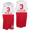 Philadelphia 76ers Allen Iverson Syracuse Nationals Red Throwback Jersey