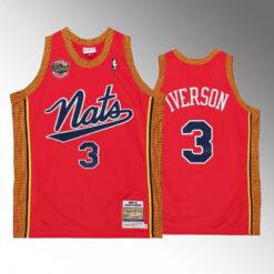 Philadelphia 76ers Allen Iverson Syracuse Nationals Red 2004-05 Throwback Jersey